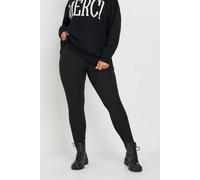 Yours Curve Ribbed Leggings - Women's - Plus Size Curve Black