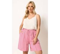 Yours Curve Tassel Shorts - Women's - Plus Size Curve Pink