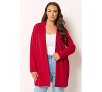 Yours Women's Scuba Blazer in Red | Size: 24 Yours Red 24