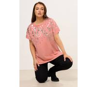 Yours Women's Sequin Animal T-Shirt in Peach | Size: 20 Yours Peach 20