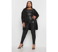 Yours Curve Sequin Leggings - Women's - Plus Size Curve Black