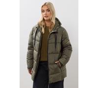 Yours Curve Green Short Padded Coat - Women's - Plus Size Curve