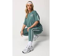 Yours Women's Side Stripe Active Leggings in Teal | Size: 22 Yours Teal 22