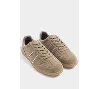 Yours Women's Side Stripe Gum Sole Trainers In Wide E Fit in Natural | Size: 5E