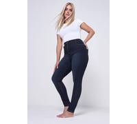 Yours Women's Skinny Ava Jeans in Dark Blue | Size: 26R