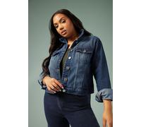 Yours Curve Indigo Denim Jacket - Women's - Plus Size Curve