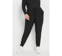 Yours Women's Soft Touch Joggers in Black | Size: 26/28