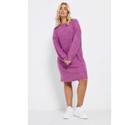 Yours Curve Soft Touch Jumper Dress - Women's - Plus Size Curve Pink