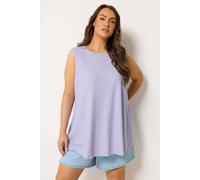 Yours Curve Purple Soft Touch Swing Vest Top - Women's - Plus Size Curve