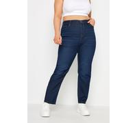 Yours Curve Blue Straight Leg Ruby Jeans - Women's - Plus Size Curve