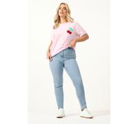 Yours Women's Stretch Skinny Ava Jeans in Light Blue | Size: 24R Yours Light Blue 24R