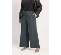 Yours Women's Stretch Wide Leg Trousers in Grey | Size: 20S
