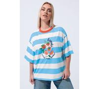 Yours Women's Stripe Graphic Ringer T-Shirt | Size: 18 Yours Multicolor 18
