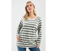 Yours Women's Stripe Long Sleeve T-Shirt | Size: 22-24 Yours Multicolor 22-24