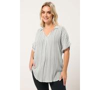 Yours Women's Stripe Metallic Blouse in White | Size: 26-28 Yours White 26-28
