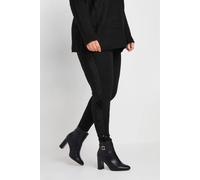 Stripe Sequin Leggings Yours Black 14