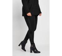 Yours Curve Side Stripe Sequin Leggings - Women's - Plus Size Curve Black