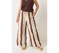 Yours Women's Stripe Wide Leg Trousers | Size: 18 Yours Multicolor 18