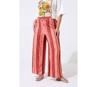 Yours Women's Striped Wide Leg Trousers | Size: 10