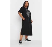 Yours Curve 'Lost Spirit' Stud Midaxi Dress - Women's - Plus Size Curve Black
