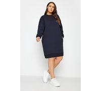 Yours Women's Sweatshirt Dress in Dark Blue | Size: 22-24 Yours Dark Blue 22-24