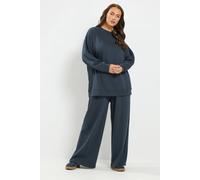 Yours Women's Sweatshirt & Jogger Set in Dark Navy | Size: 34/36S