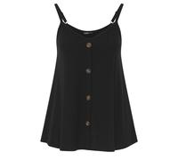 Yours Women's Swing Button Through Cami Top in Black | Size: 26-28 Yours Black 26-28