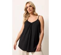 Yours Women's Swing Cami Top in Black | Size: 26-28 Yours Black 26-28