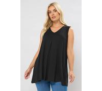 Yours Women's Swing Vest Top in Black | Size: 38-40 Yours Black 38-40