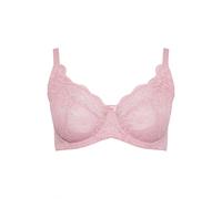 Yours Women's Swirl Lace Underwired Non-Padded Bra in Light Pink | Size: 42D Yours Light Pink 42D