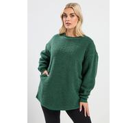 Yours Curve Green Teddy Borg Fleece - Women's - Plus Size Curve