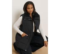 Yours Women's Teddy Borg Padded Gilet in Black | Size: 14 Yours Black 14