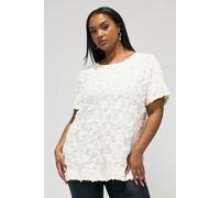 Yours London Curve Textured Abstract Blouse - Women's - Plus Size Curve