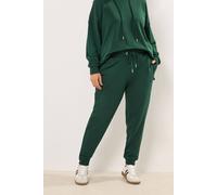 Yours Women's Tie Cuffed Joggers in Green | Size: 30-32 Yours Green 30-32