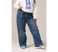 Yours Curve Tie Detail Denim Jeans - Women's - Plus Size Curve Blue