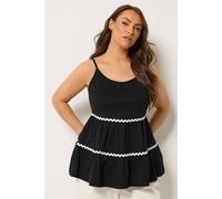 Yours Curve Tiered Trim Vest Top - Women's - Plus Size Curve