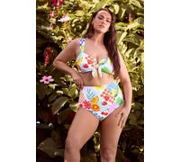 Yours Women's Tropical Super High Waisted Bikini Briefs | Size: 14 Yours Multicolor 14