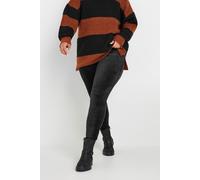 Yours Curve Velour Leggings - Women's - Plus Size Curve Black