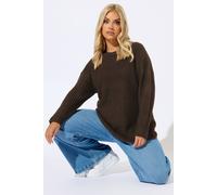 Waffle Knit Jumper Yours Chocolate 30-32