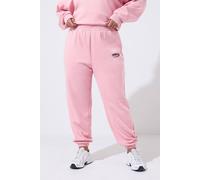Yours Women's 'Wellness' Cuffed Joggers in Pink | Size: 26/28