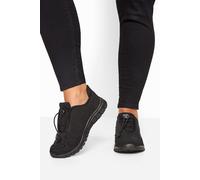 Wide and Extra Wide Fit Embellished Drawcord Trainers Yours Black 7E