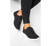 Wide and Extra Wide Fit Embellished Drawcord Trainers Yours Off White 4EEE