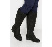 Yours - Stretch Knee High Boots In Wide E Fit & Extra Wide Eee Fit - Women's