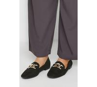 Yours Women's Wide Fit Closed Back Loafer in Black | Size: 8E Yours Black 8E