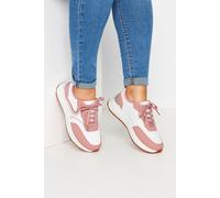 Yours Women's Wide Fit Contrast Chunky Trainers in Pink | Size: 7E Yours Pink 7E