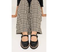 Yours - Faux Leather Mary Janes in Wide E Fit - Women's Black