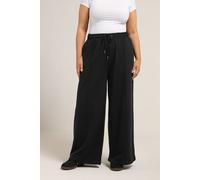 Yours Curve Wide Leg Joggers - Women's - Plus Size Curve Black