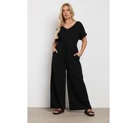 Yours Women's Wide Leg Jumpsuit in Black | Size: 16 Yours Black 16