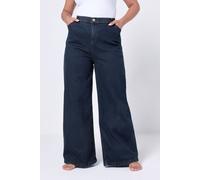 Yours Women's Wide Leg Slouchy Jeans in Indigo | Size: 22S