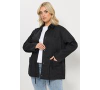 Yours Women's Woven Carpenter Jacket in Black | Size: 18 Yours Black 18